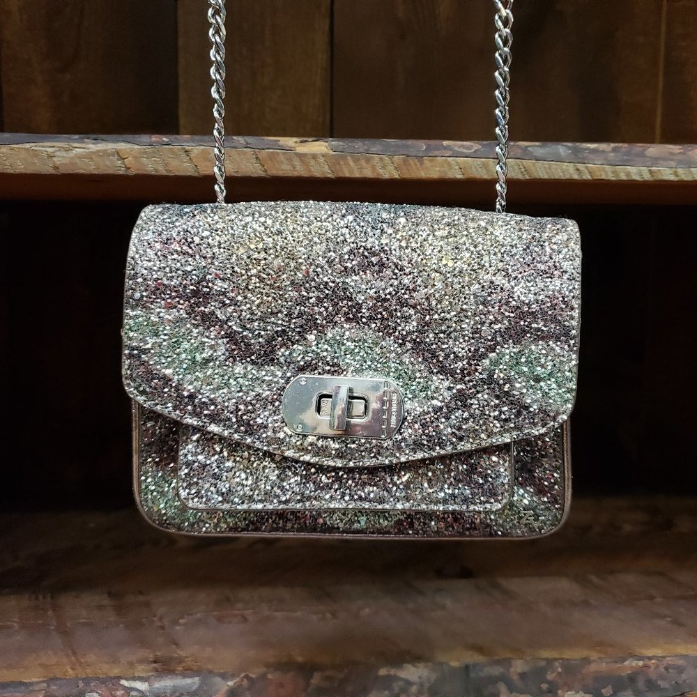 Zadig & Voltaire Sparkly glitter party purse